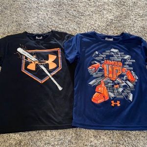 Boys UA tshirts size 6